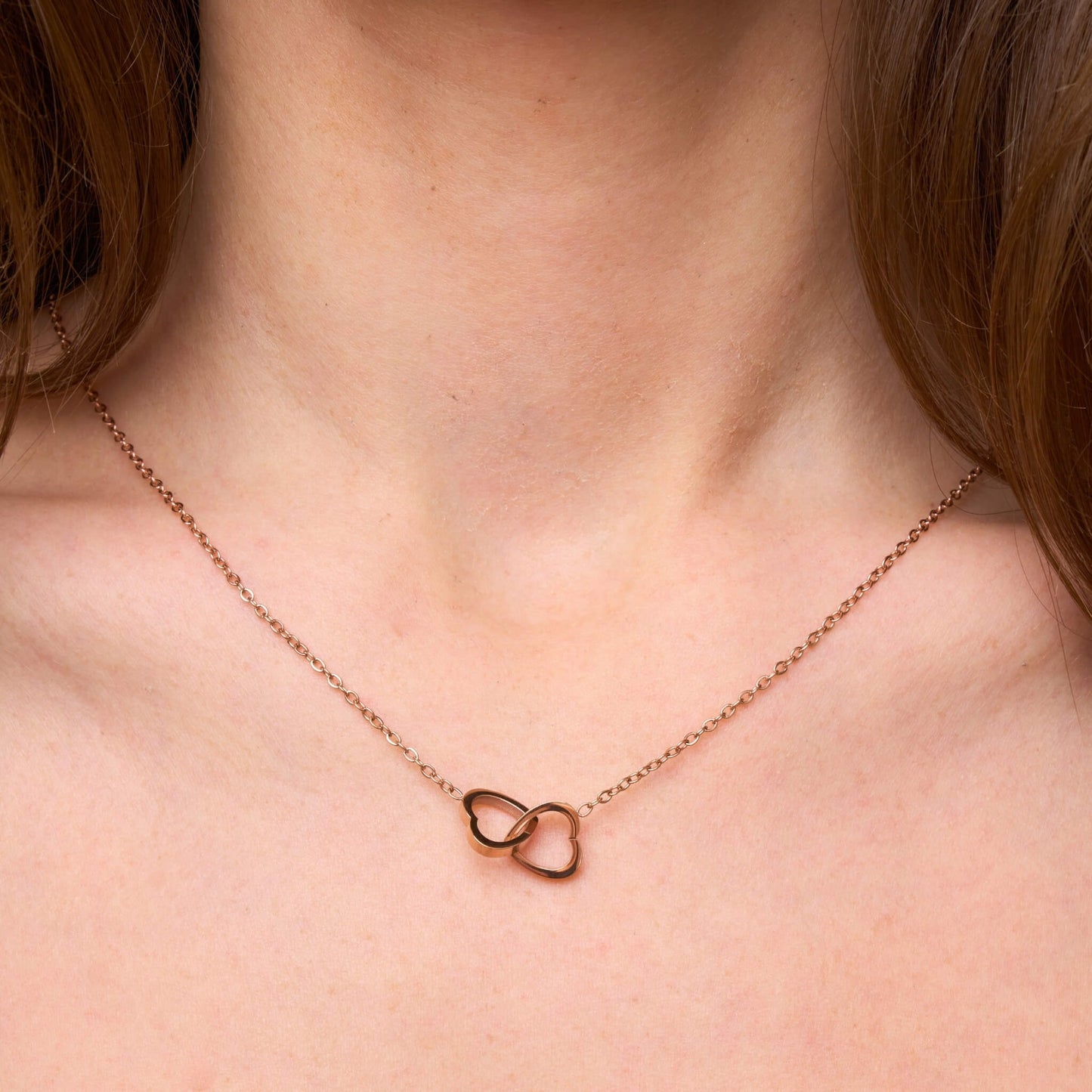 Personaliserat Dubbelhjärtat Halsband