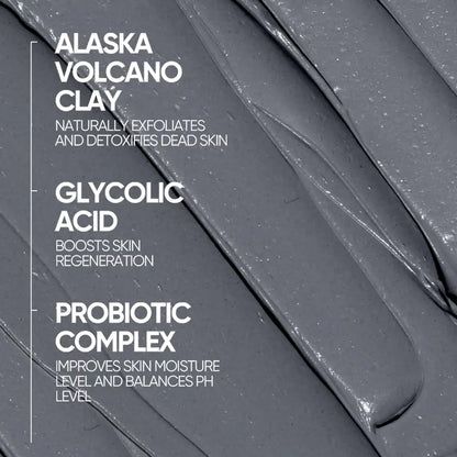 Alaska Volcano Pore Clay Stick – Blackhead Remover Face Mask, Deep Pore Cleansing & Gentle Exfoliating Mud Mask