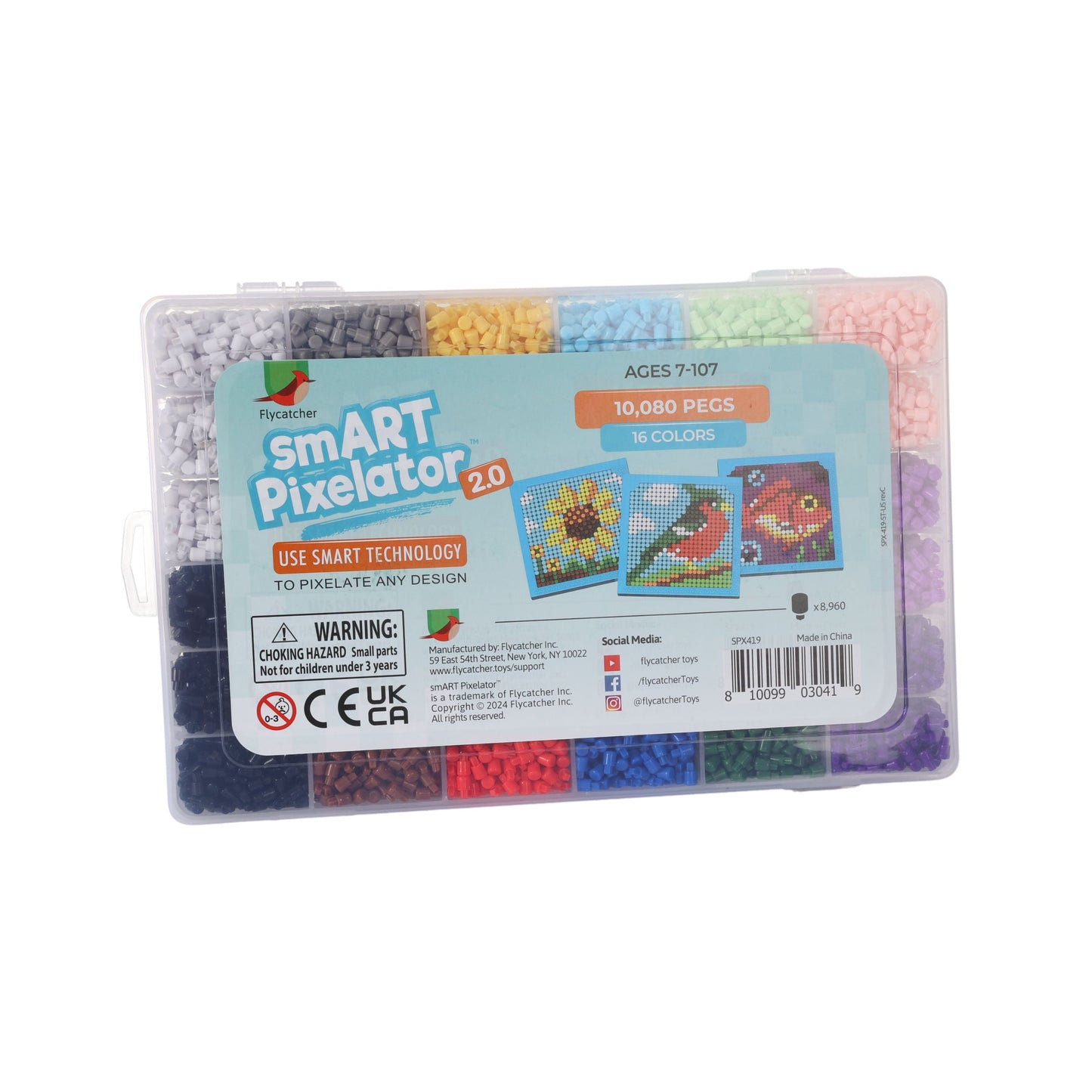 Peg Refill Pack – 10,000 Colorful Pegs for smART Pixelator® 2.0