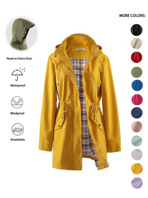 ❤️‍🔥New Arrival-50% Off🥰Solid Color Casual Jackets, Waterproof and Windproof Coats, Hooded Windbreakers