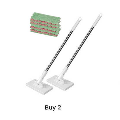 💦Hot Sale🧹Disposable Dust Mop with 4 Reusable Cloths