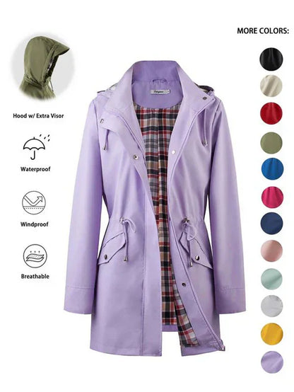 ❤️‍🔥New Arrival-50% Off🥰Solid Color Casual Jackets, Waterproof and Windproof Coats, Hooded Windbreakers