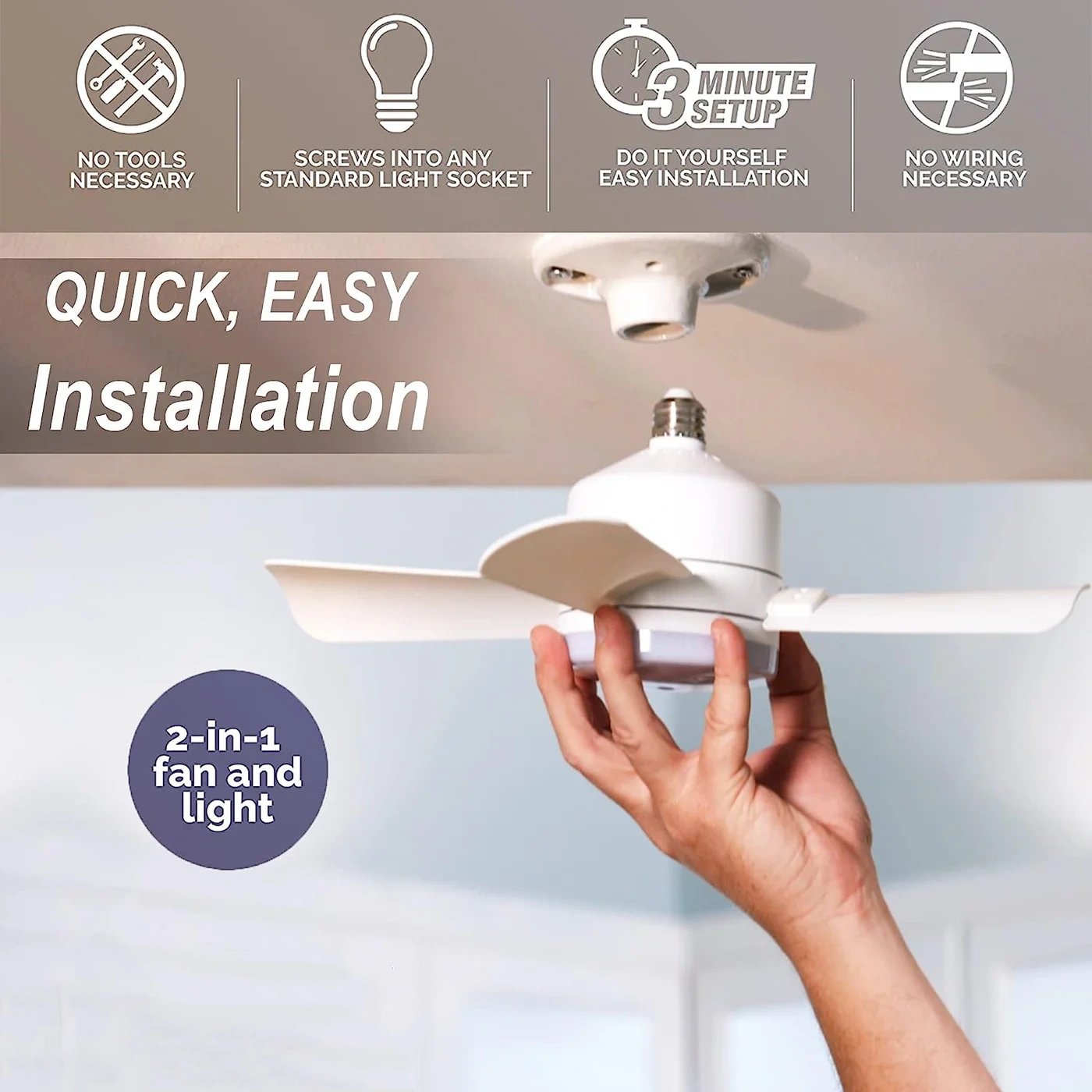 ⏰LAST DAY SALE 49% OFF🔥SmartBreez™ 40W LED Ceiling Fan Light – 20.5” Ultra-Quiet with Remote 🎯 | E27 + FREE B22 Adapter 🔌 | For Bedroom 😴, Kitchen 👩‍🍳 & Garage 🛠️ – UK Ready! 🇬🇧