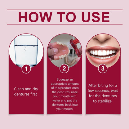 Oralhoe Denture Fixation Adhesive Fixed Dentures For Improved Comfort And Beauty Denture Fixation Adhesive