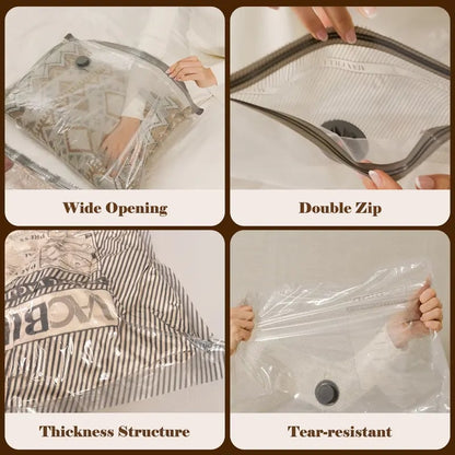 Cordless Travel Vacuum Storage Compression Bag