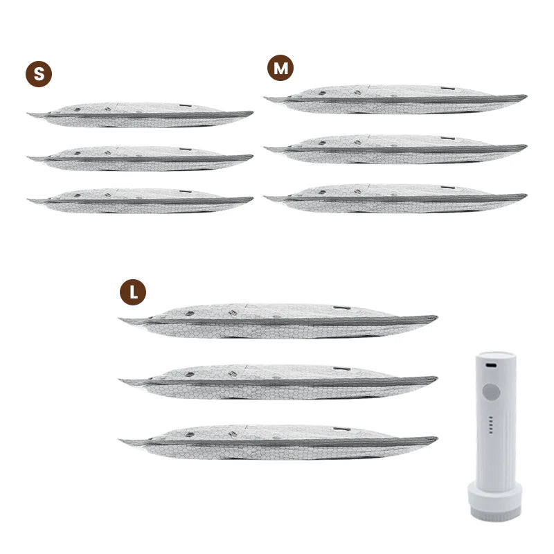 Cordless Travel Vacuum Storage Compression Bag