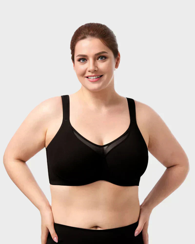 💝Women's Elegant Sheer Full Coverage Plus Size Bra