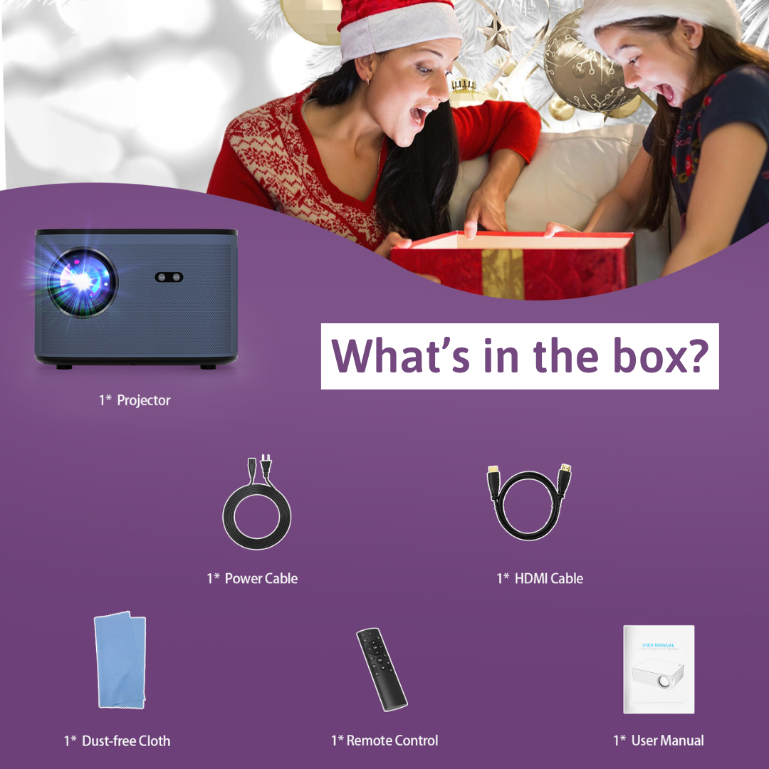 H9 Bluetooth Projector for Home or Outdoor Cinema & Gaming