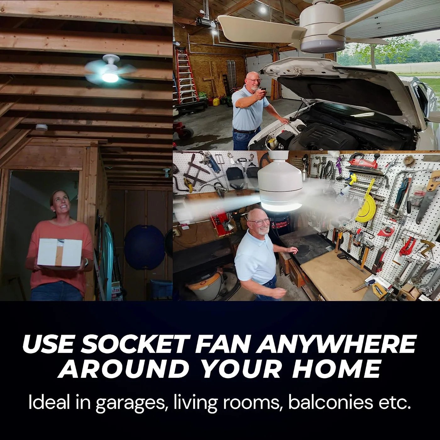 ⏰LAST DAY SALE 49% OFF🔥SmartBreez™ 40W LED Ceiling Fan Light – 20.5” Ultra-Quiet with Remote 🎯 | E27 + FREE B22 Adapter 🔌 | For Bedroom 😴, Kitchen 👩‍🍳 & Garage 🛠️ – UK Ready! 🇬🇧