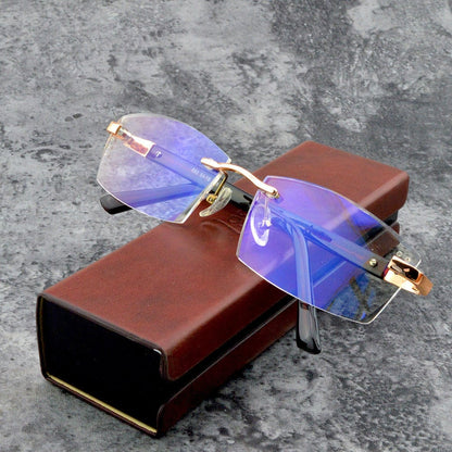 ✨Sapphire high hardness✨Anti blue progressive Far And Near Dual-Use Reading Glasses