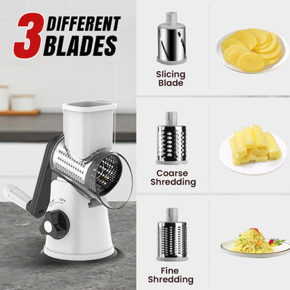 🔥 2026 Kitchen Sale 50% OFF🔥 Multifunctional Manual Rotary Grater & Chopper 🚀🥕