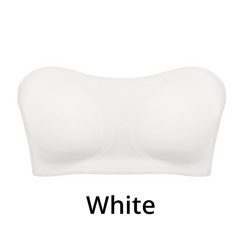 💜 BUY 1 GET 1 FREE 💜 Women's Non-Slip Strapless Wireless Bra with Crossover Side Closure