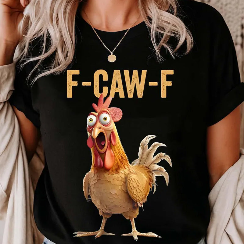 🔥 LAST DAY PROMOTION🔥Cotton Unisex Funny F-Caw-F Chicken Shirt