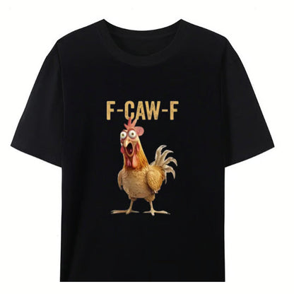 🔥 LAST DAY PROMOTION🔥Cotton Unisex Funny F-Caw-F Chicken Shirt