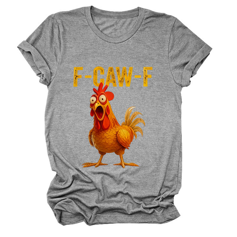 🔥 LAST DAY PROMOTION🔥Cotton Unisex Funny F-Caw-F Chicken Shirt