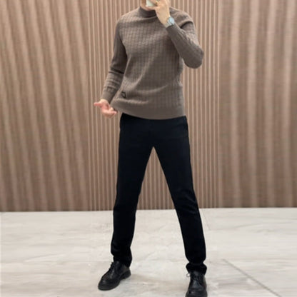 Men's Knitted Warm Base Layer Top