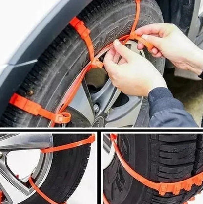 🔥10 Pcs/Pack🔥Universal Reusable Anti-skid Nylon Tire Chains