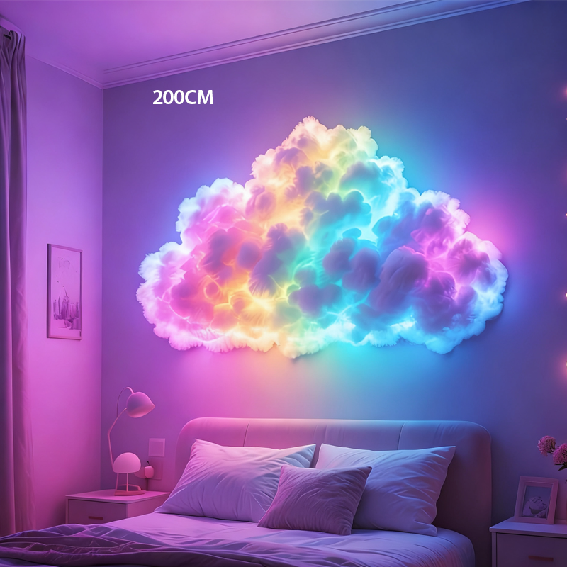 ⏰DIY USB-Powered Thundercloud LED Light Decor🌈☁️