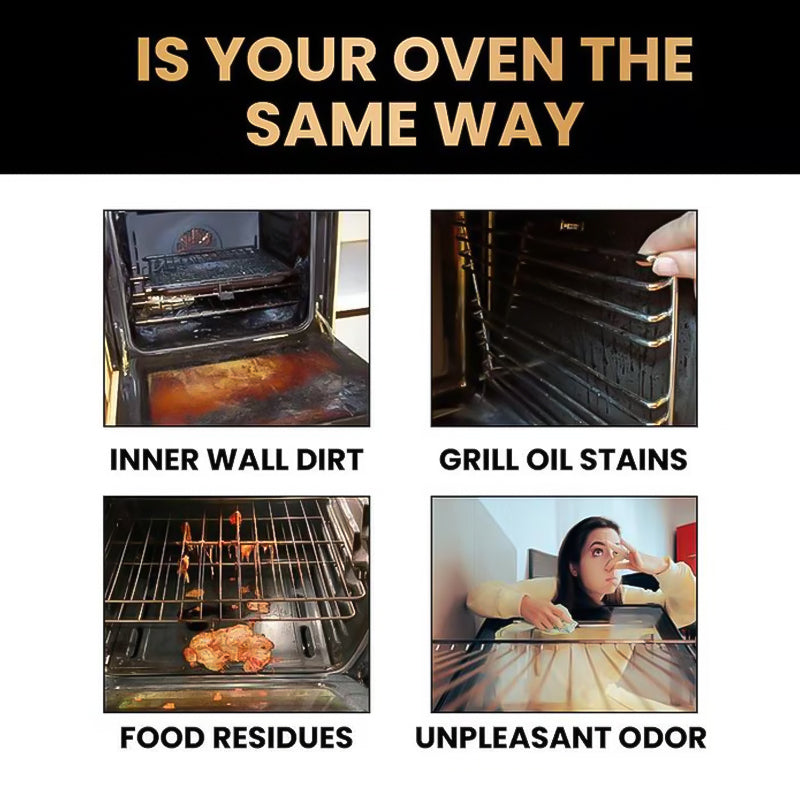 Oven & Grill Cleaner Spray – Dissolves Grease in 5 Mins, No Scrubbing & Eliminates Odors