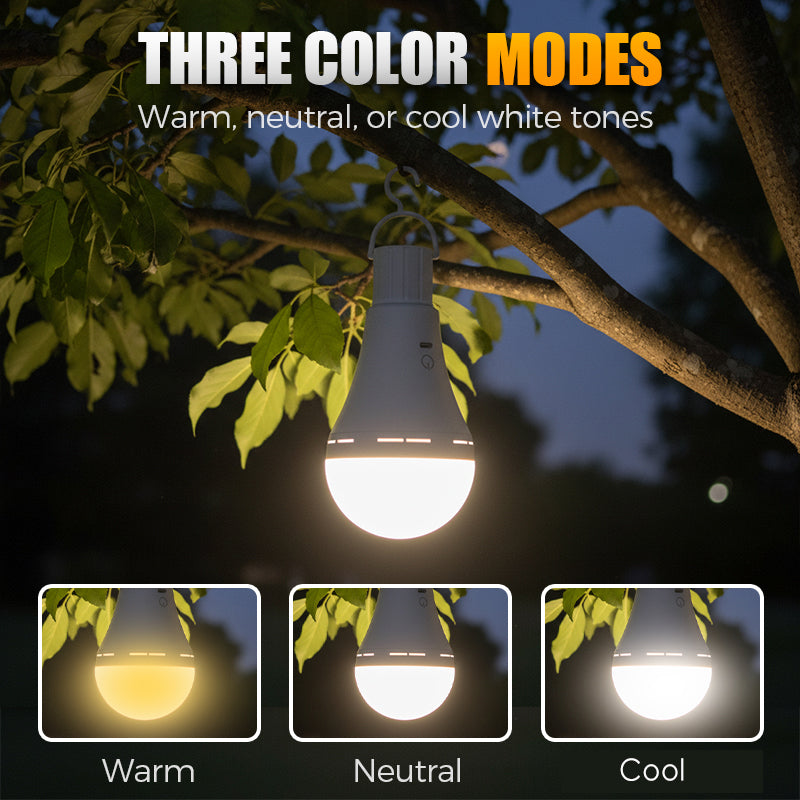 Portable Rechargeable LED Camping Light Bulb