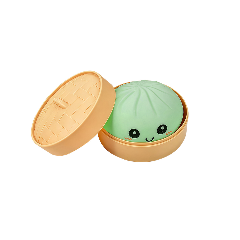 Cute Dumpling Squeeze Toy with Steamer