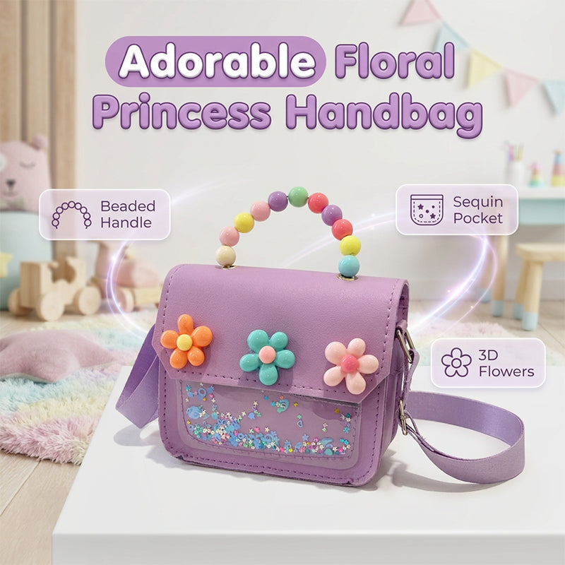 🎁Children's Sequin Flower Pearl Handbag