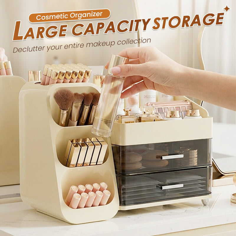 Large Capacity Cosmetic Organizer with Drawers